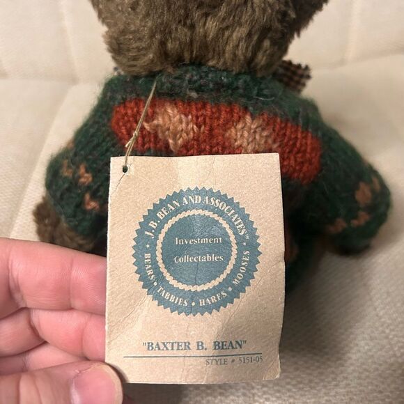 Boyds Bear Investment Collectables Baxter B Bean Bear Style 5151-05 - Picture 2 of 4